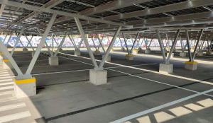 Vista aérea instalación solar Sodimac