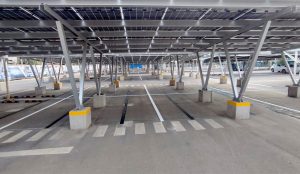 Detalle estructura carport solar
