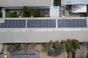 Vista aérea proyecto solar CET Chile construido por TRITEC Energy